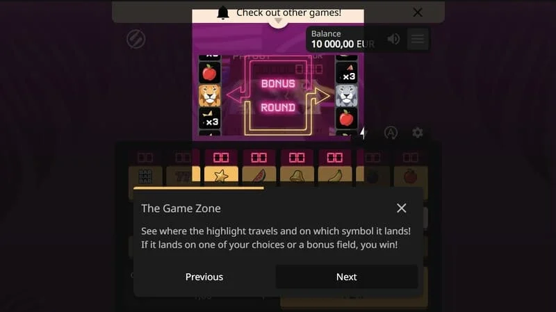 Lion Zama Fruits Bonus Spins – sběr Scatter symbolů a spuštění speciálního režimu